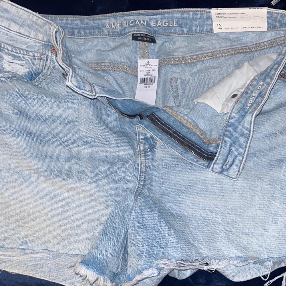 American eagle womens jean shorts 16 33w BNWT